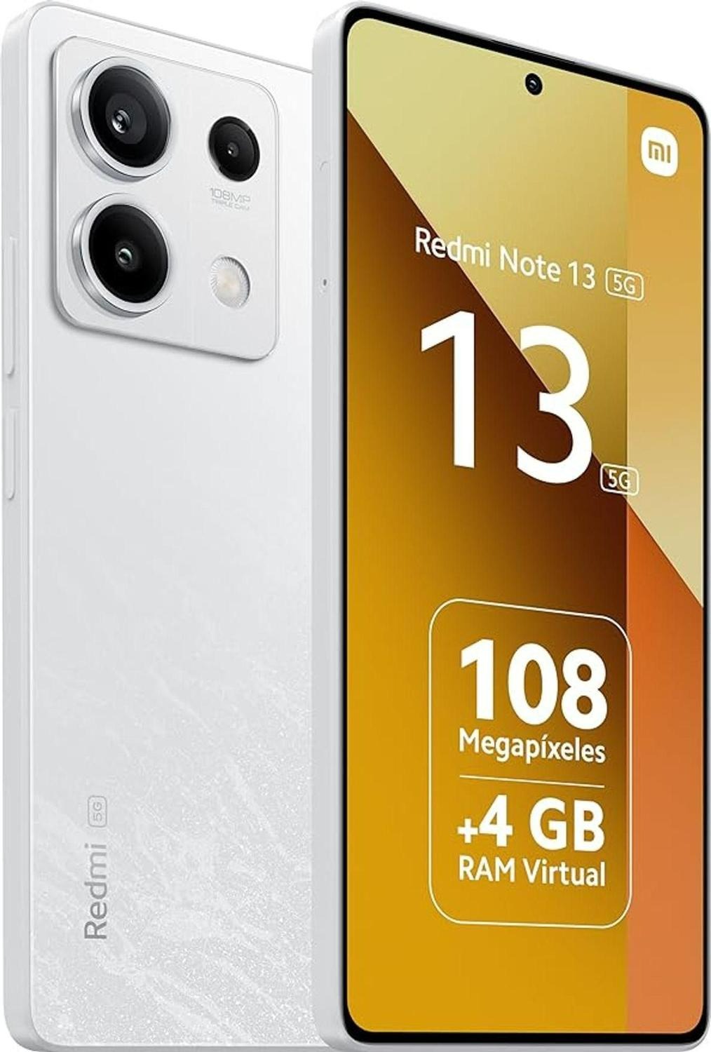 Xiaomi Redmi Note 13 5G - 8 + 256 GB - Branco - Lacrado com garantia de 1 ano